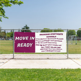 詳細な賃貸アパートメントをカスタマイズ - 即入居可能 横断幕