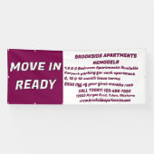 詳細な賃貸アパートメントをカスタマイズ - 即入居可能 横断幕 (横)