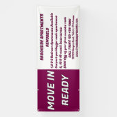 詳細な賃貸アパートメントをカスタマイズ - 即入居可能 横断幕 (縦)