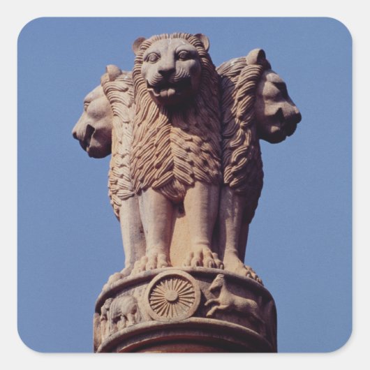 詳細のアショカピラー スクエアシール (正面)