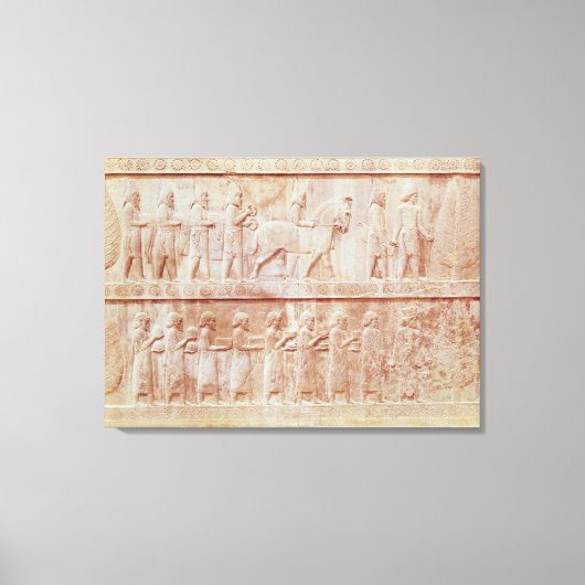 詳細のレリーフ、 浮き彫りフリーズ東 キャンバスプリント (正面)