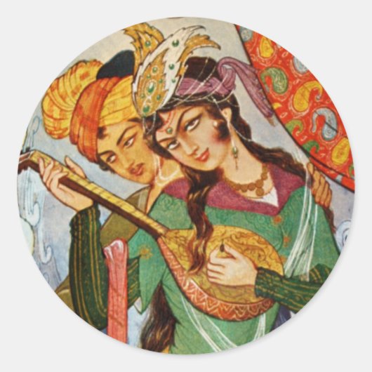 詳細の星タールとペルシャミニチュアニンフ ラウンドシール (正面)