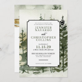 詳細の水の色のアウトドア結婚ジー 招待状