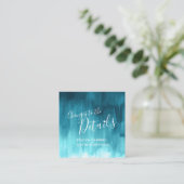 詳細の結婚ティール(緑がかった色)の青い緑のアートがカードを変える エンクロージャーカード (スタンド正面)