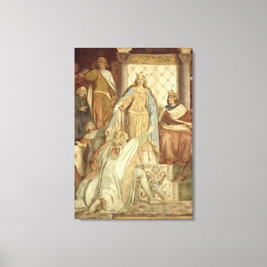 詳細のDer Saengerkreis，ウォートバーグキャッスル キャンバスプリント (正面)