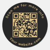 詳細はこちらをQRコードでスキャンしてください ラウンドシール (正面)