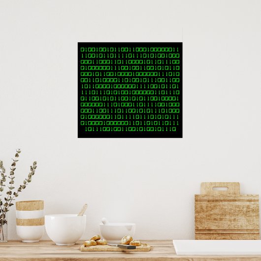 詳細はこちら – Binary Code poster ポスター (キッチン)