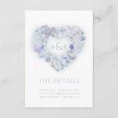 詳細はハートシェルを青に変結婚更 エンクロージャーカード (正面)