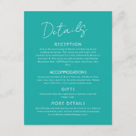 詳細は青色大型ウェディングエンクロージャーカード エンクロージャーカード
