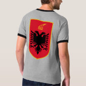 詳細アルバニアの紋章付き外衣 Tシャツ (裏面)