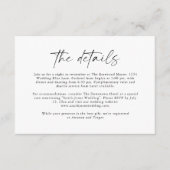 詳細エンクロージャカード |モダンの結婚ひな形 エンクロージャーカード (正面)