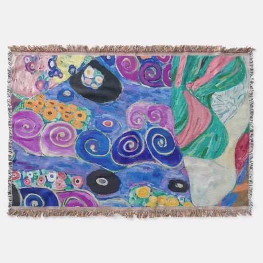 詳細オブザメイドバイグスタフクリムト スローブランケット (正面)
