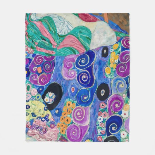 詳細オブザメイドバイグスタフクリムト フリースブランケット (正面)