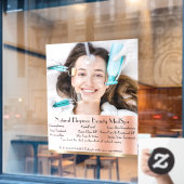 詳細カスタマイズなMedスパ美しいトリートメント大 ウィンドウサイン (カフェ窓)