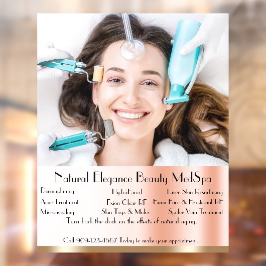 詳細カスタマイズなMedスパ美しいトリートメント大 ウィンドウサイン (シート2)