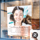 詳細カスタマイズなMedスパ美しいトリートメント大 ウィンドウサイン (カフェ窓)