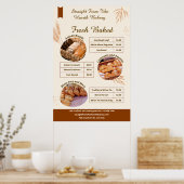 詳細カスタマイズベーカリー商品入場プロモーション ポスター (キッチン)