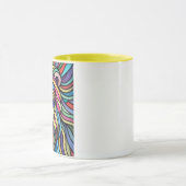 詳細カラフルな獅子頭 マグカップ (中央)