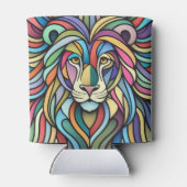 詳細カラフルな獅子頭 缶クーラー (裏面)