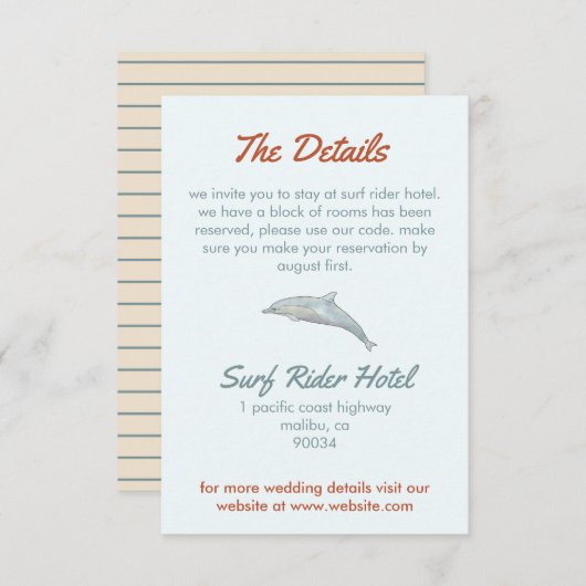 詳細カードの水彩画イラスト サンキューカード (正面/裏面)