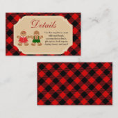 詳細カードジンジャーブレッドホリデークッキー エンクロージャーカード (正面/裏面)