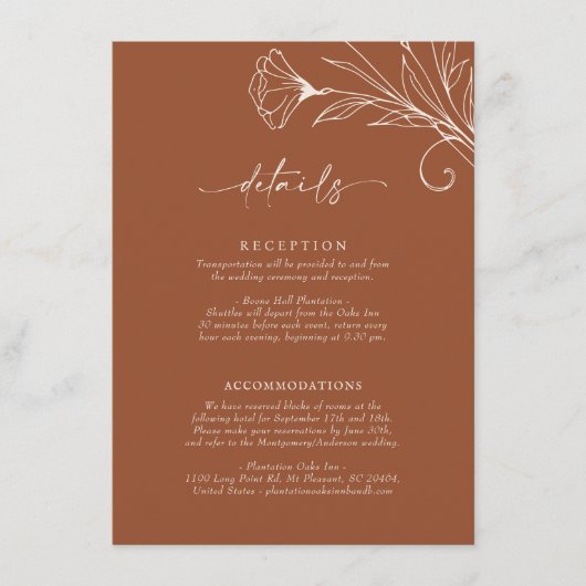 詳細カードテラコッタスクリプト情報 エンクロージャーカード (正面)