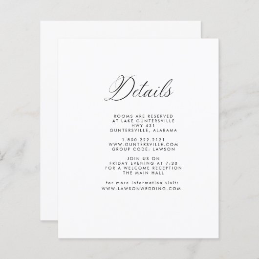 詳細カード (正面/裏面)