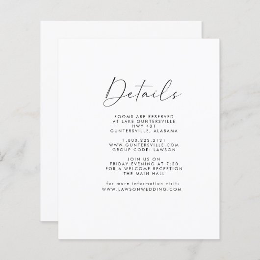 詳細カード (正面/裏面)