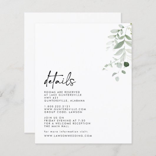 詳細カード (正面/裏面)