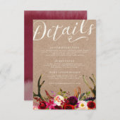 詳細カード | エレガントフローラボー素朴ー〔雄ジカの〕枝角 エンクロージャーカード (正面/裏面)