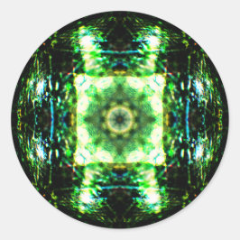詳細ガラス効果曼荼羅 ラウンドシール