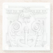 詳細ガラス飲料用コースター ガラスコースター (裏面)