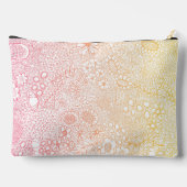 詳細ガーデンシーンアーティスト誕生日コーラルピーチ アクセサリーポーチ (裏面)