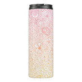 詳細ガーデンシーンアーティスト誕生日コーラルピーチ タンブラー (裏面)