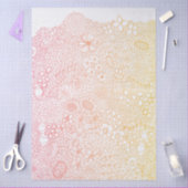 詳細ガーデンシーンアーティスト誕生日コーラルピーチ 薄葉紙 (クラフト)