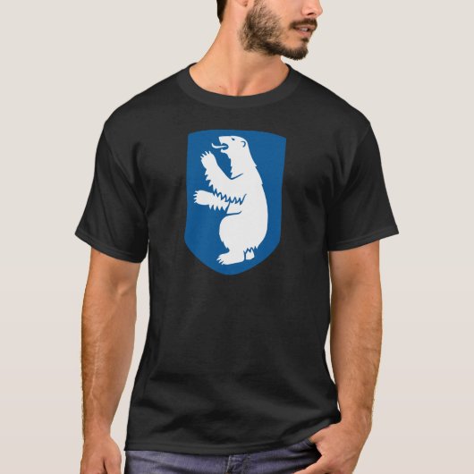 詳細グリーンランドの紋章付き外衣 Tシャツ (正面)