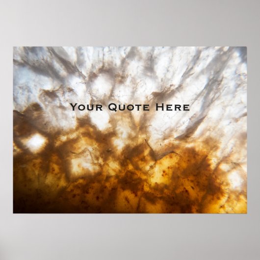 詳細シトリン結晶 ポスター (正面)