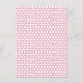 詳細シンプルモダン色はっきりした六角ジオメトリ エンクロージャーカード (裏面)