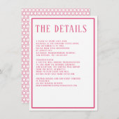 詳細シンプルモダン色はっきりした六角ジオメトリ エンクロージャーカード (正面/裏面)