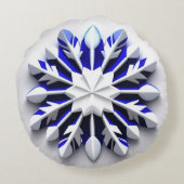 詳細スノーフレークオーナメント ラウンドクッション (裏面)