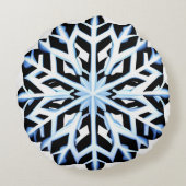 詳細スノーフレークオーナメント ラウンドクッション (裏面)