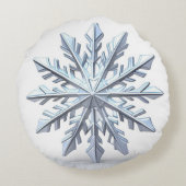 詳細スノーフレークオーナメント ラウンドクッション (裏面)