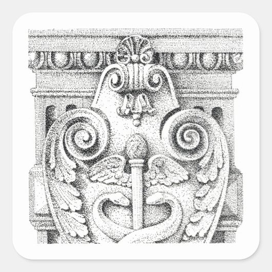 詳細スモールスクエアステッカー スクエアシール (正面)