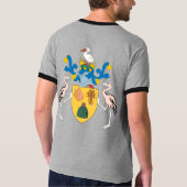 詳細タークス諸島とケーコス諸島の紋章付き外衣 Tシャツ (裏面)