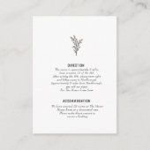 詳細パーティー披露宴格納カード エンクロージャーカード (正面)