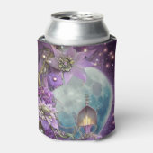 詳細ファンタジー紫ムーンフラワー 缶クーラー (缶正面)