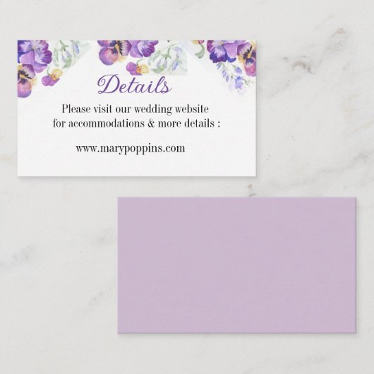 詳細フローラパーペル包囲器カード エンクロージャーカード (正面/裏面)