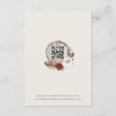 詳細フローラファームバーンウエスタンカントリーウェディング エンクロージャーカード (裏面)