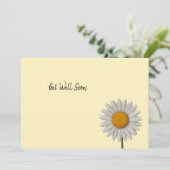 詳細ホワイトデイジー植物芸術デザイン シーズンカード (スタンド正面)