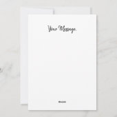 詳細ホワイトデイジー植物芸術デザイン シーズンカード (裏面)